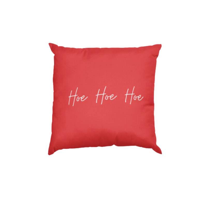 Hoe Hoe Hoe Holiday Pillow